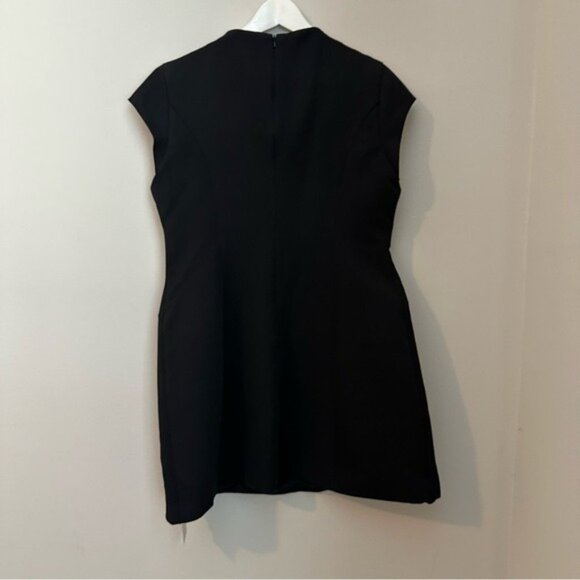 Commence Short Sleeve Mock Neck Dress Elegant Black Women's Dress Size XL NWT - Picture 5 of 12